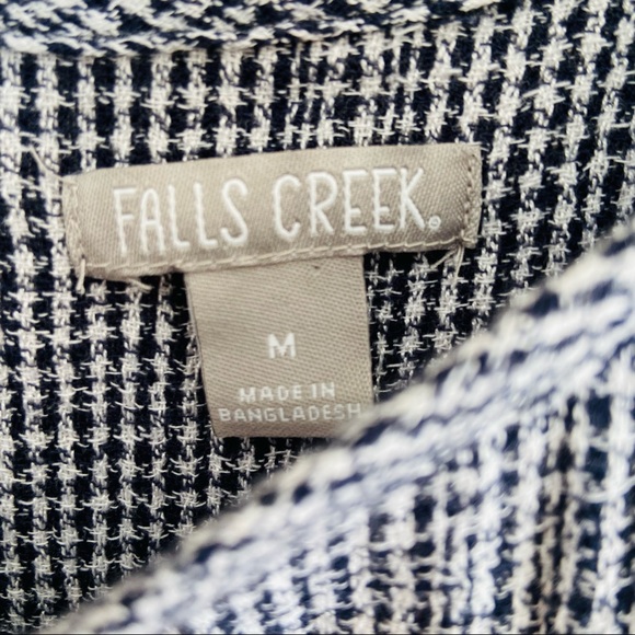 Falls creek gingham plaid sleeveless top blouse - Picture 6 of 7